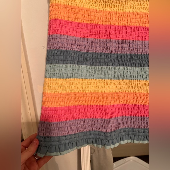 SOLD ON CROSSPOST NWT smocked rainbow top and skirt set - Picture 9 of 11